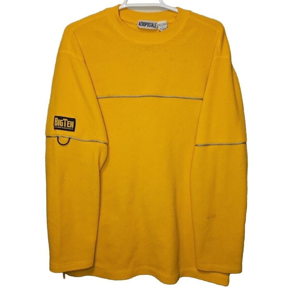 Aeropostale Big Ten Conference Yellow Sweatshirt Mens Size L Large Iowa Hawkeyes